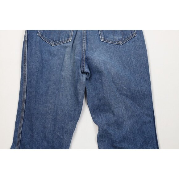 Vtg 80s Calvin Klein Womens 11 Distressed Unhemmed Relaxed Fit Jeans Blue USA - Picture 16 of 16
